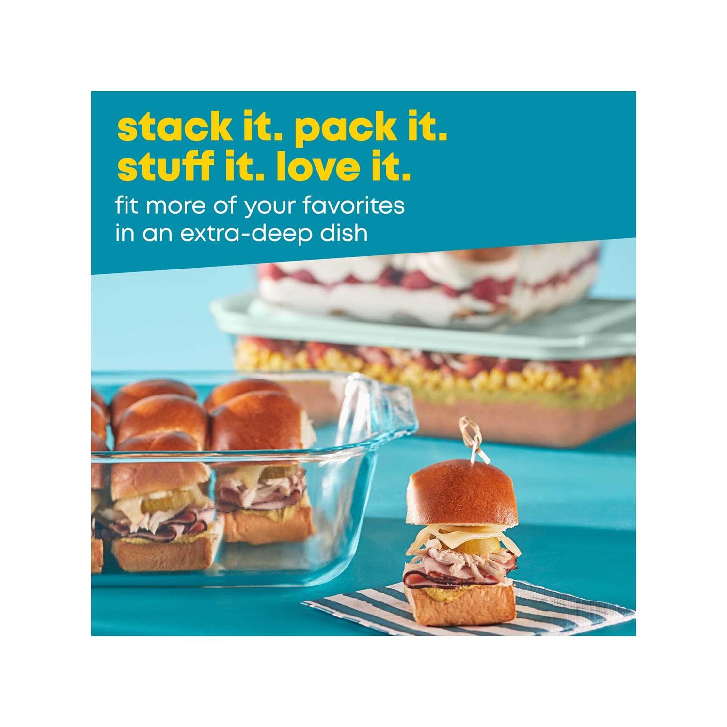 Pyrex Baking Dish Deep Glass