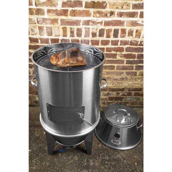 Orion Cooker Bullet Smoker Large Stainless Steel Charcoal BBQ Street Food Smoker