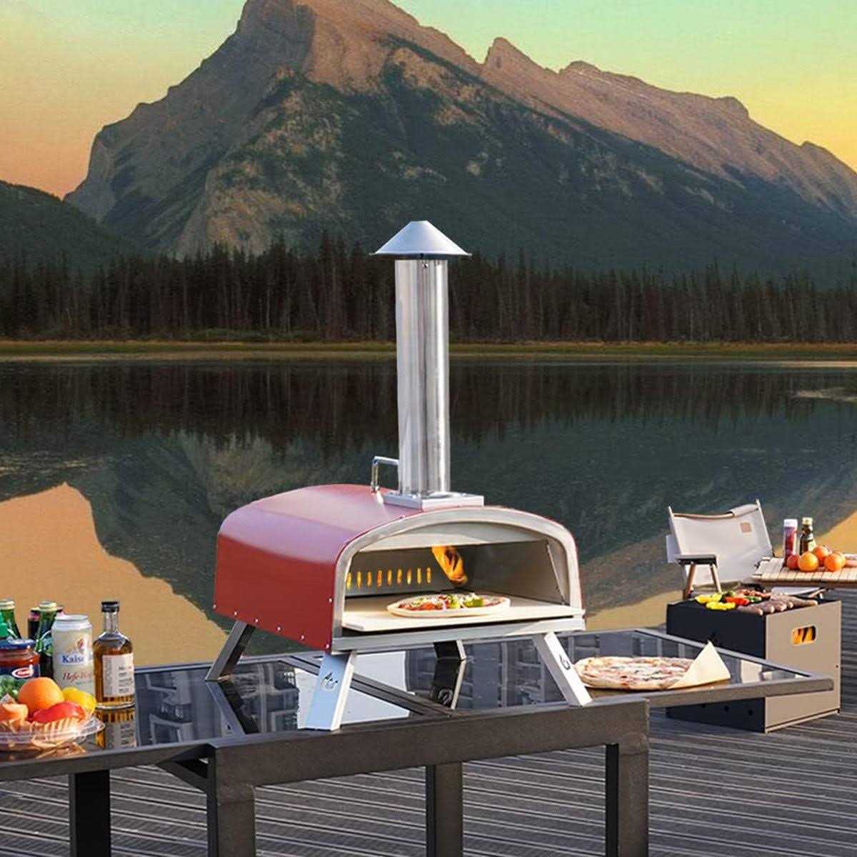 16inch Portable Pellet Pizza Oven Outdoor Wood Fired Pizza Ovens PIZZELLO