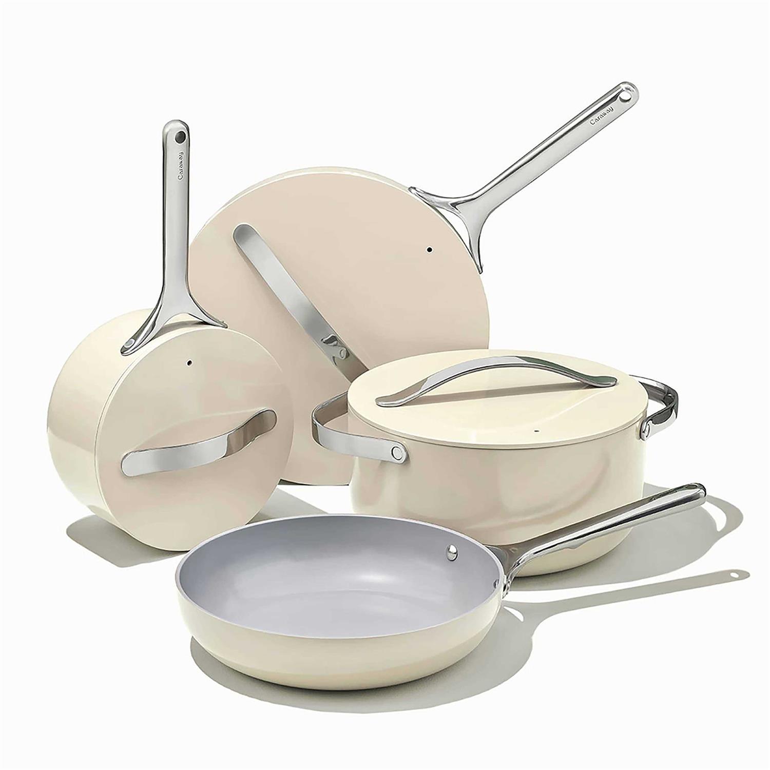 Caraway Non-Toxic Ceramic Non-Stick Cookware 7-Piece Set