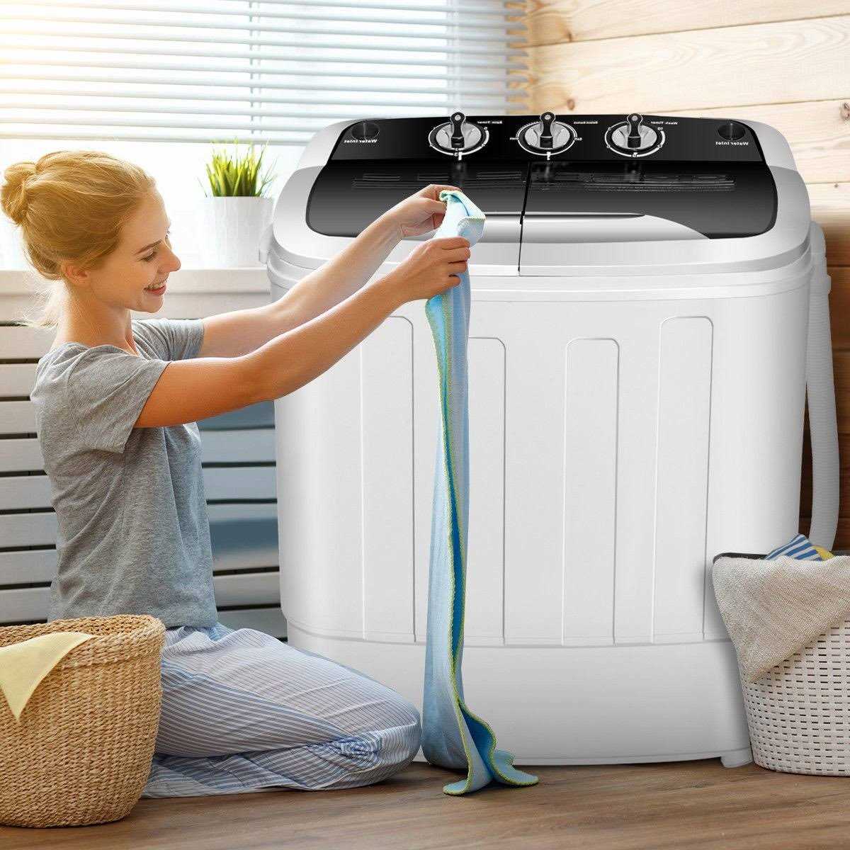 Zeny Mini Twin Tub Portable Compact Washing Machine Washer Spin Dry Cycle