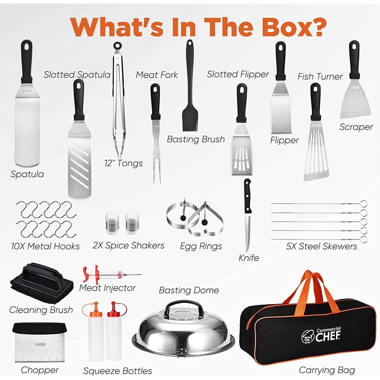 Commercial Chef Blackstone Griddle Accessories Kit Blackstone Accessories