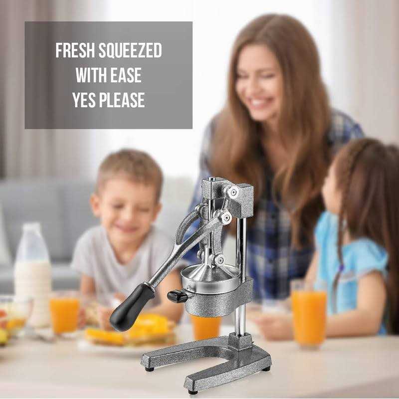 Eurolux Cast Iron Citrus Juicer Extra-Large Commercial Grade Manual Hand Press