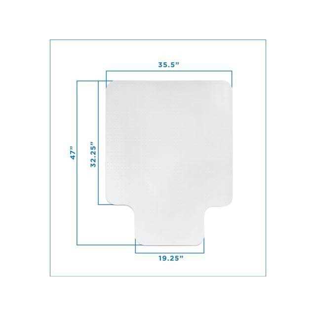 Mount-It! Clear Chair Mat Studded Office Chair Floor Protector