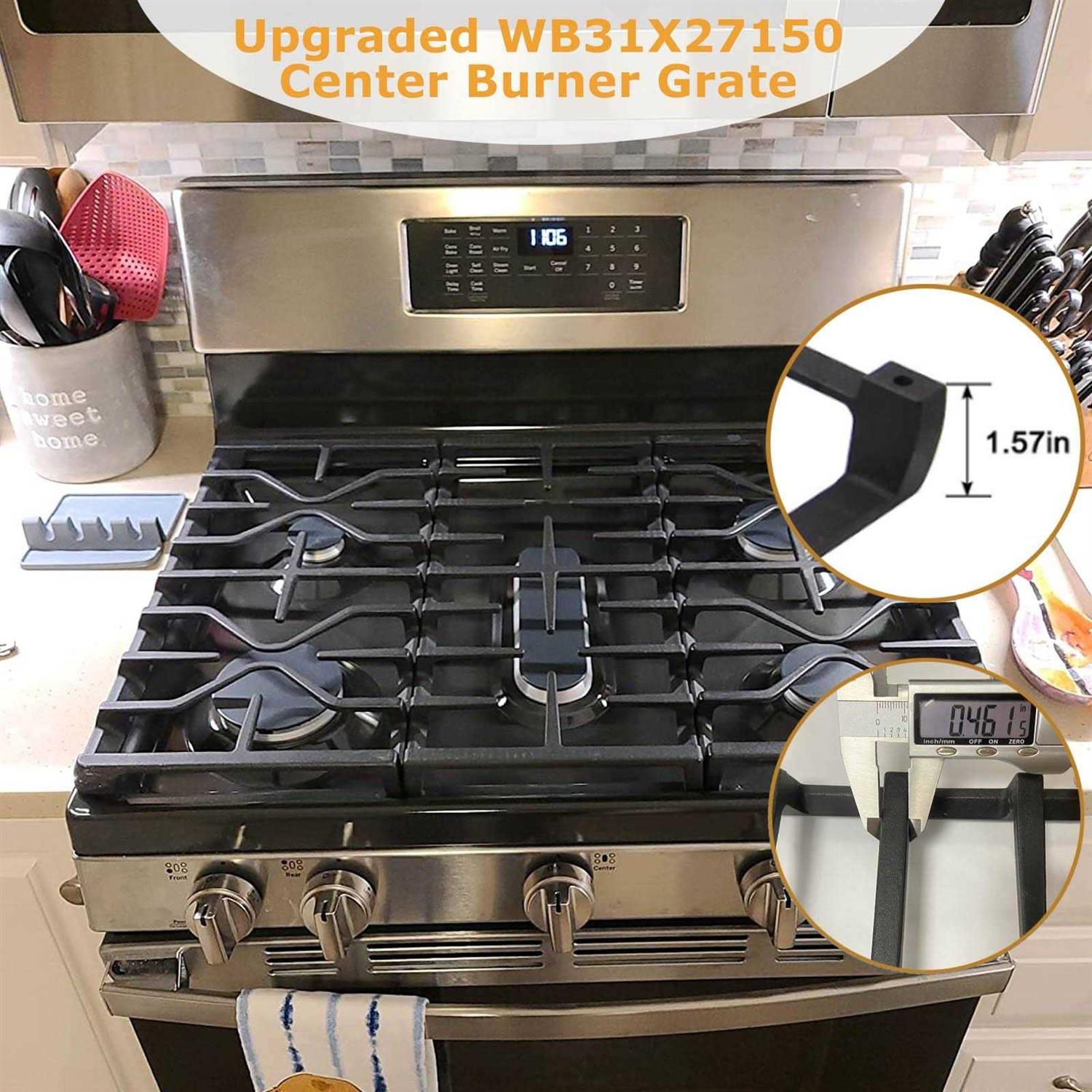 2023 Upgraded Replacement GE Gas Stove WB31X27150 Center Grate Stove Griddle for GE WB31X24737