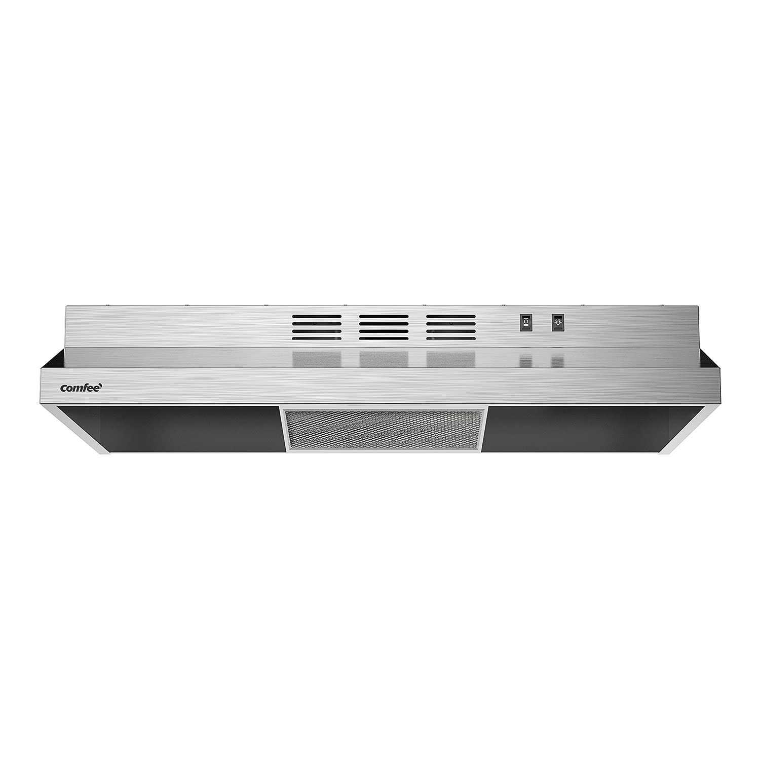 Comfee F13 Range Hood 30 inch Ducted Ductless Vent Hood Durable Stainless Steel Kitchen Hood for Under Cabinet with 2 Reusable Filter