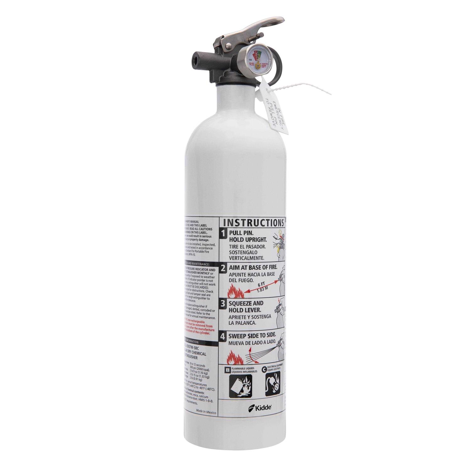 Kidde Marine Fire Extinguisher Model Kd57w-5bc