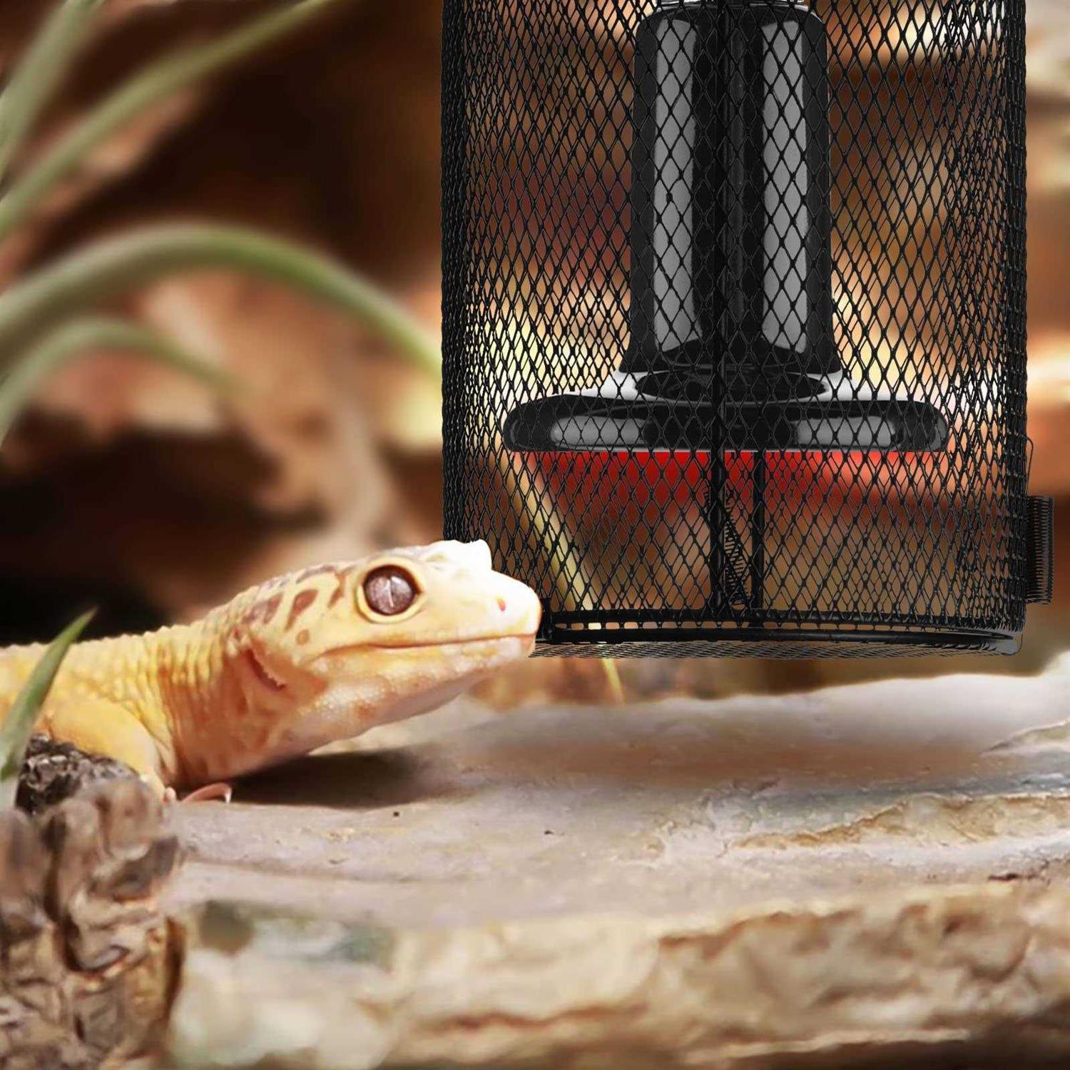 Simple Deluxe 2-Pack Reptile Heater Guard Heat Protector Anti-Scald Cover Mesh Cage