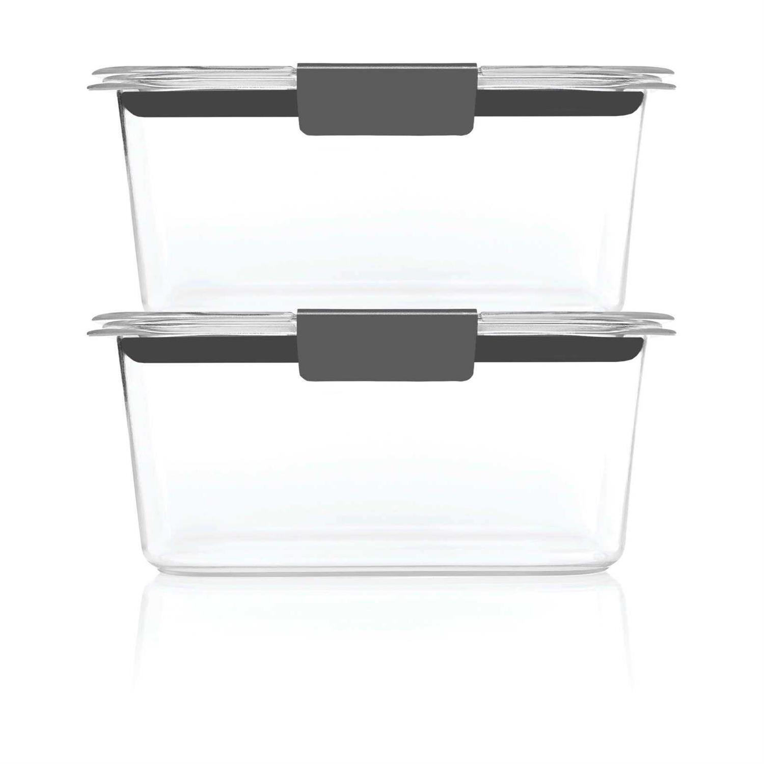 Rubbermaid Brilliance 4.7 Cup Medium Stain-Proof Food Storage Container
