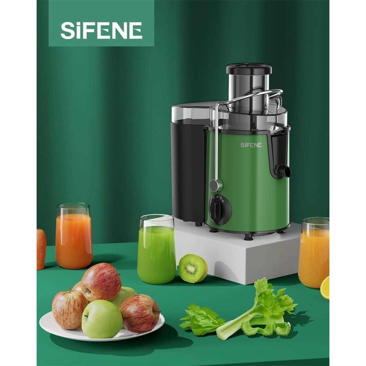 Juicer SiFENE 500w Big Mouth Centrifugal Juicer, Juice Vegetable and Fruit 3-Speed