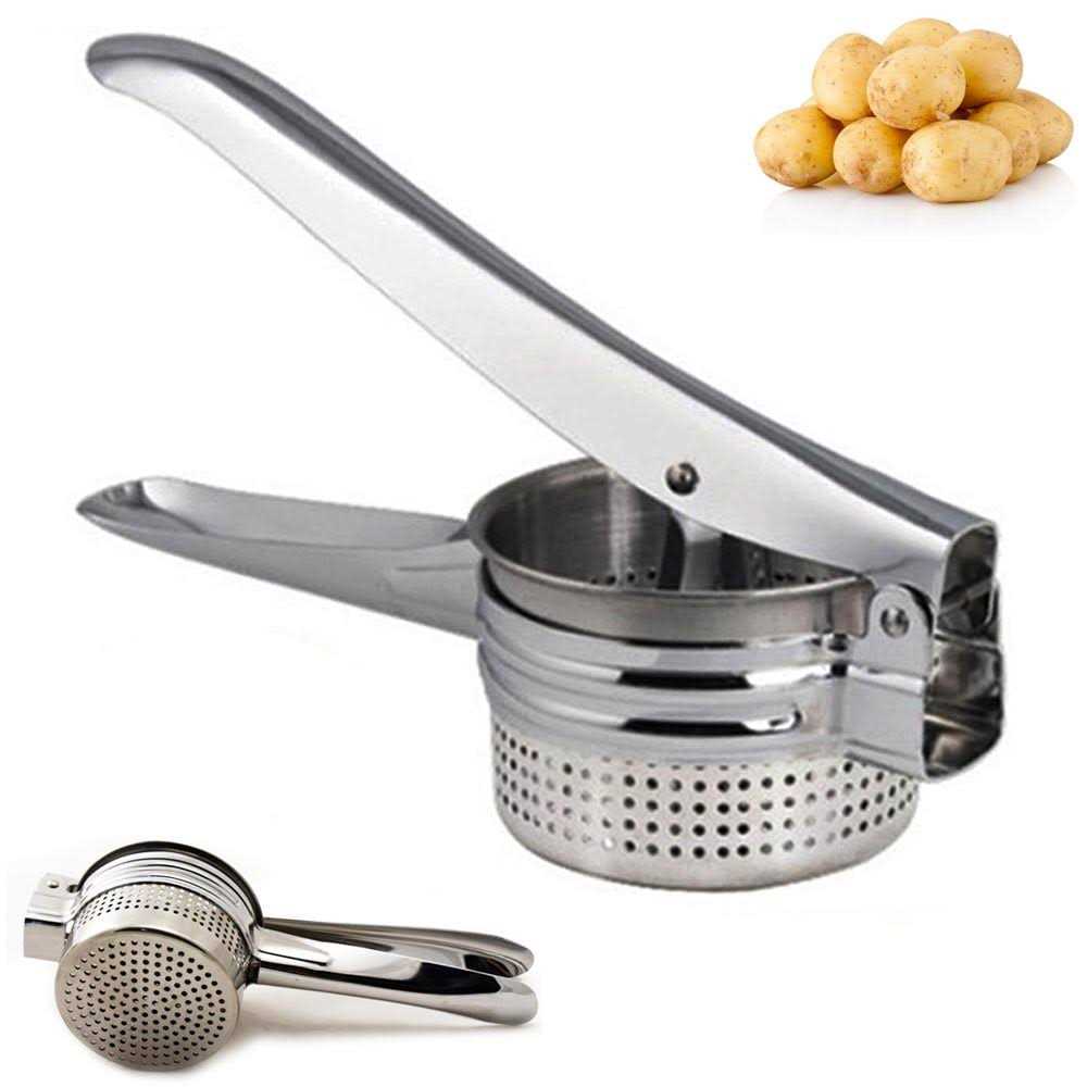Potato Ricer Masher Heavy Duty Stainless Steel Press Mashed Potatoes Kitchen
