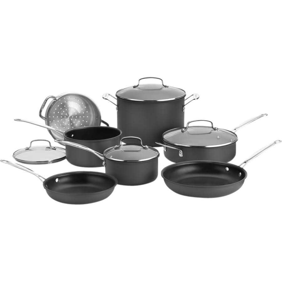 Cuisinart Chef’s Classic Hard Anodized Nonstick 11-Piece Cookware Set