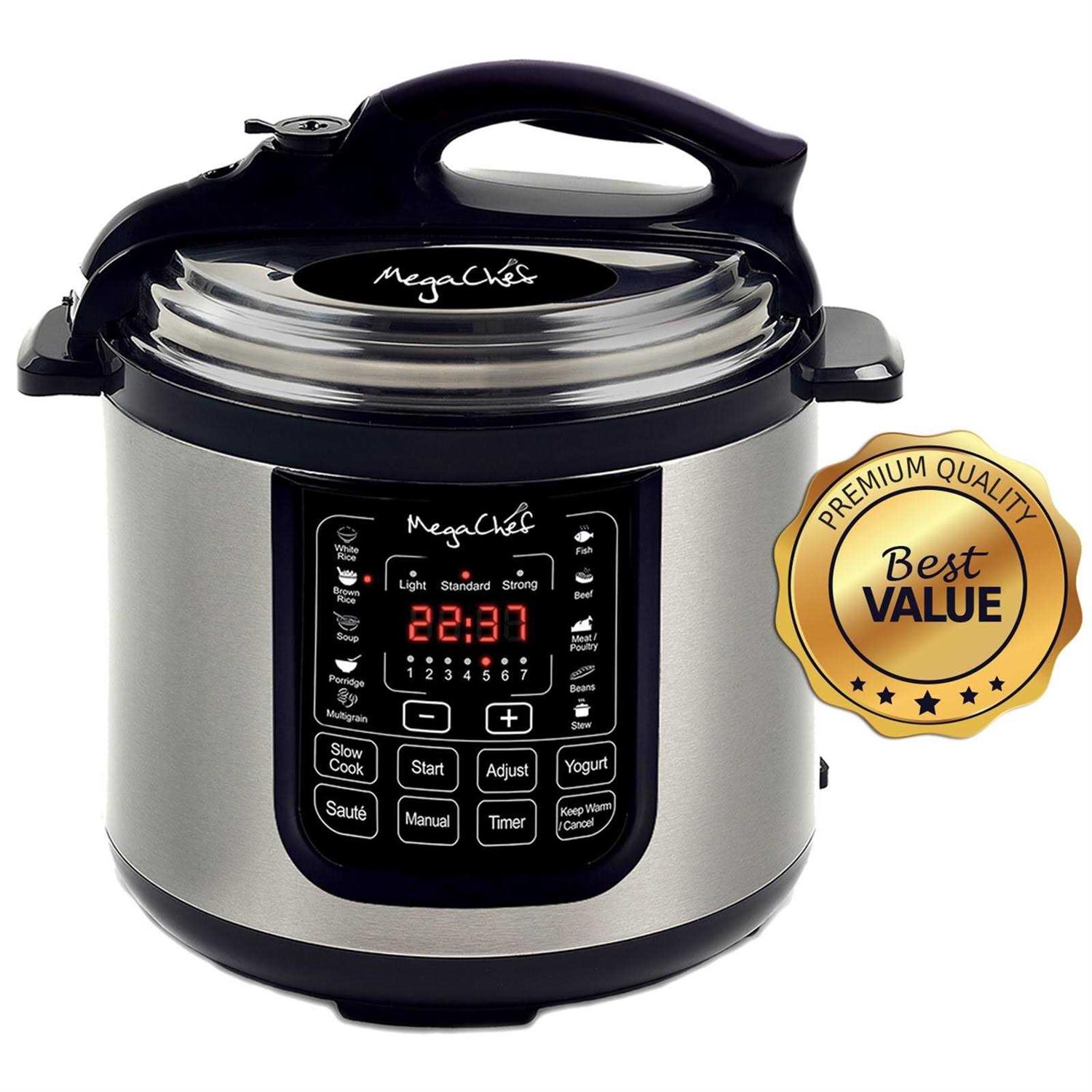 Megachef 8-Qt. Digital Pressure Cooker