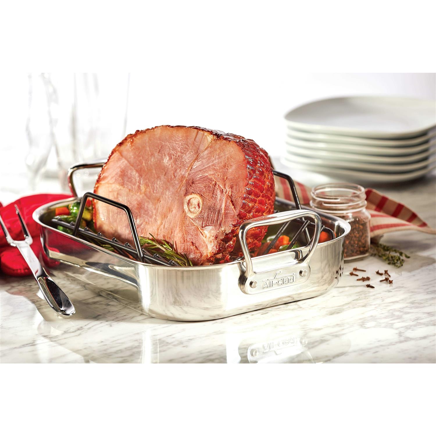 All-Clad Stainless Steel Roaster with Rack