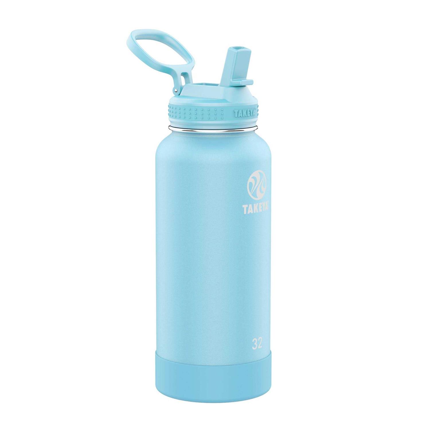 Takeya Actives Insulated Stainless Steel Water Bottle with Straw Lid