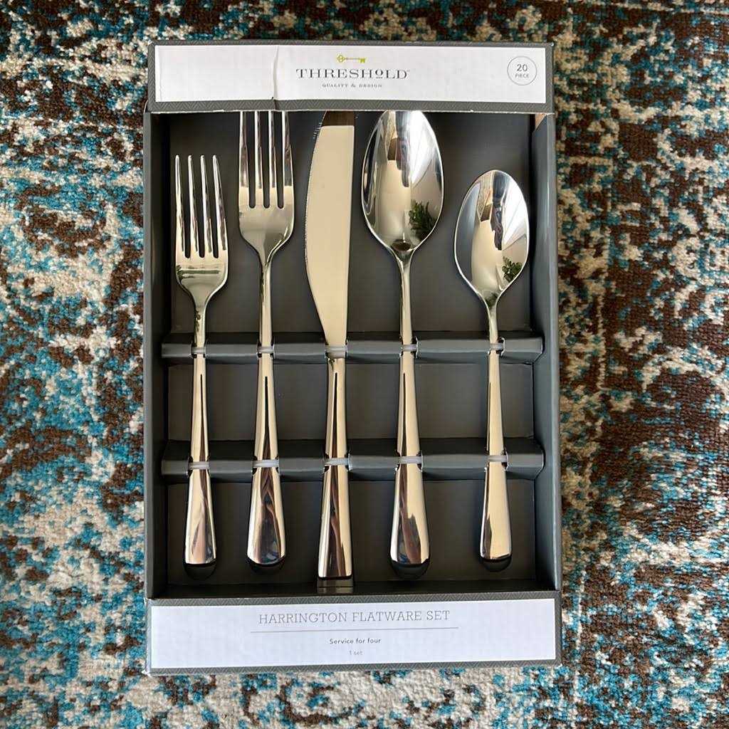 Threshold Harrington Flatware Set Silver