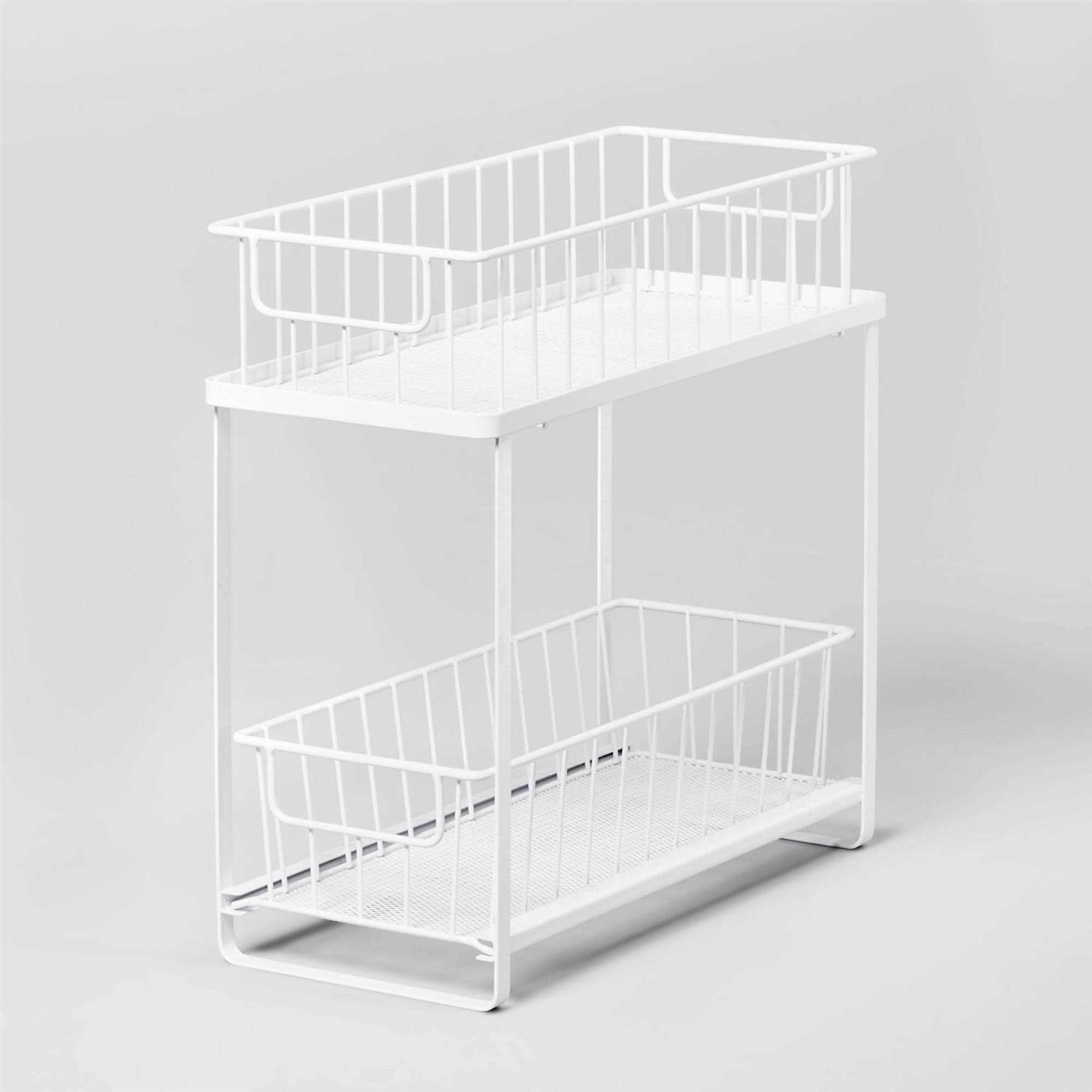 Brightroom Two Tiered Slide Out Organizer