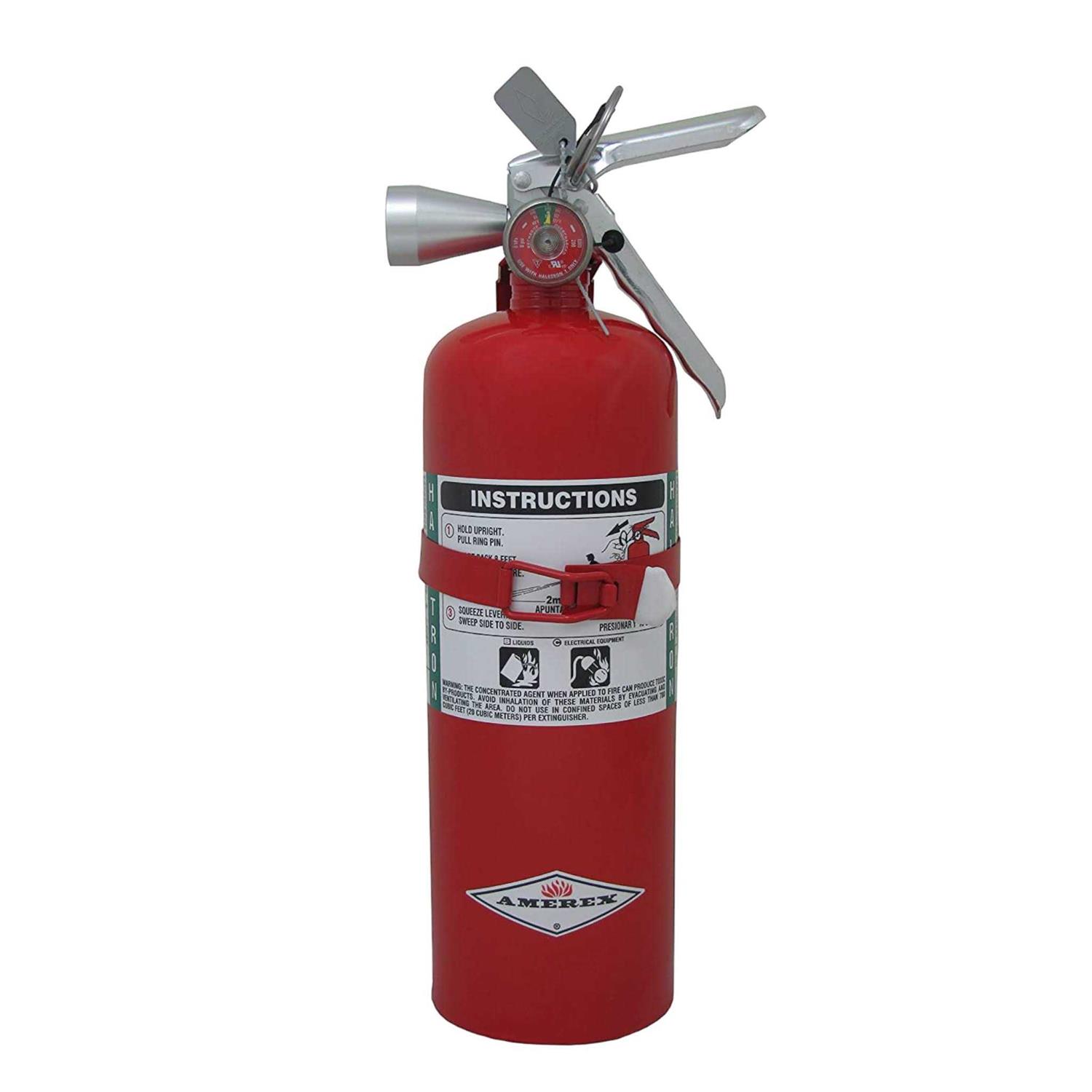 Amerex A384T Fire Extinguisher Halotron ABC 1B C