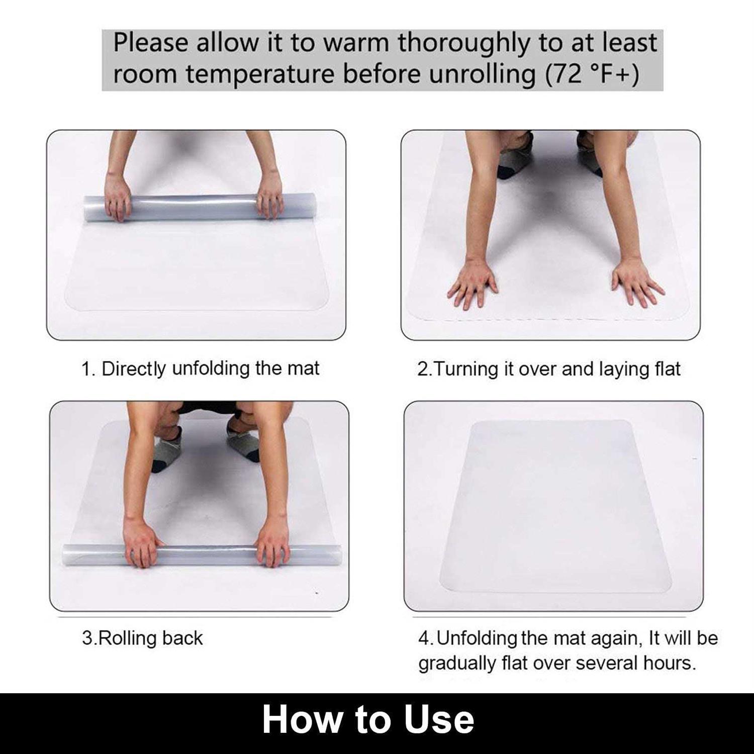 AiBOB Office Chair Mat for Hardwood Floors Heavy Duty Floor Mats for Computer Desk