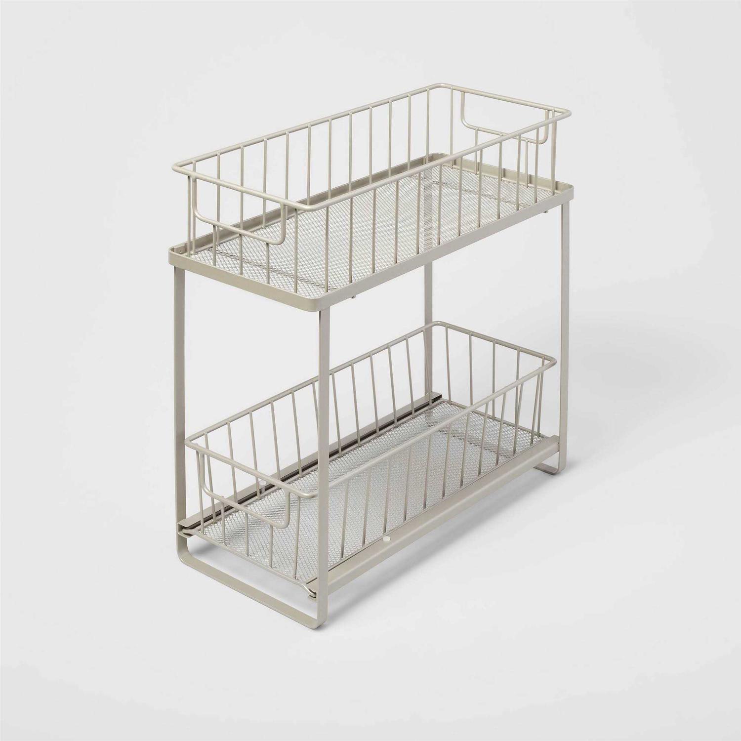 Brightroom Two Tiered Slide Out Organizer