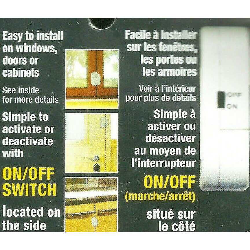 90 Decibel Battery Operated Window and Door Alarm