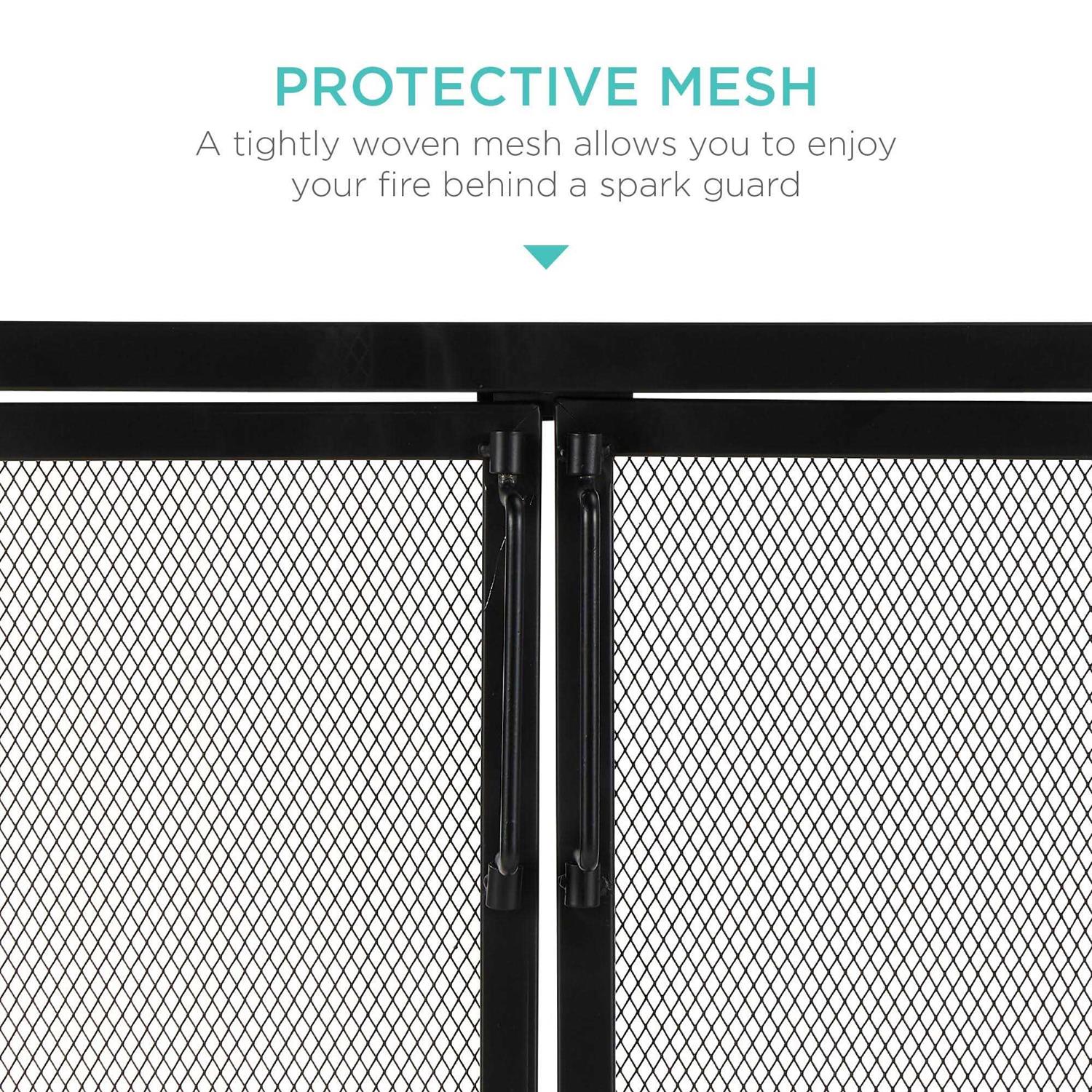 Best Choice Products 38.5x31in 2-Door Fireplace Screen