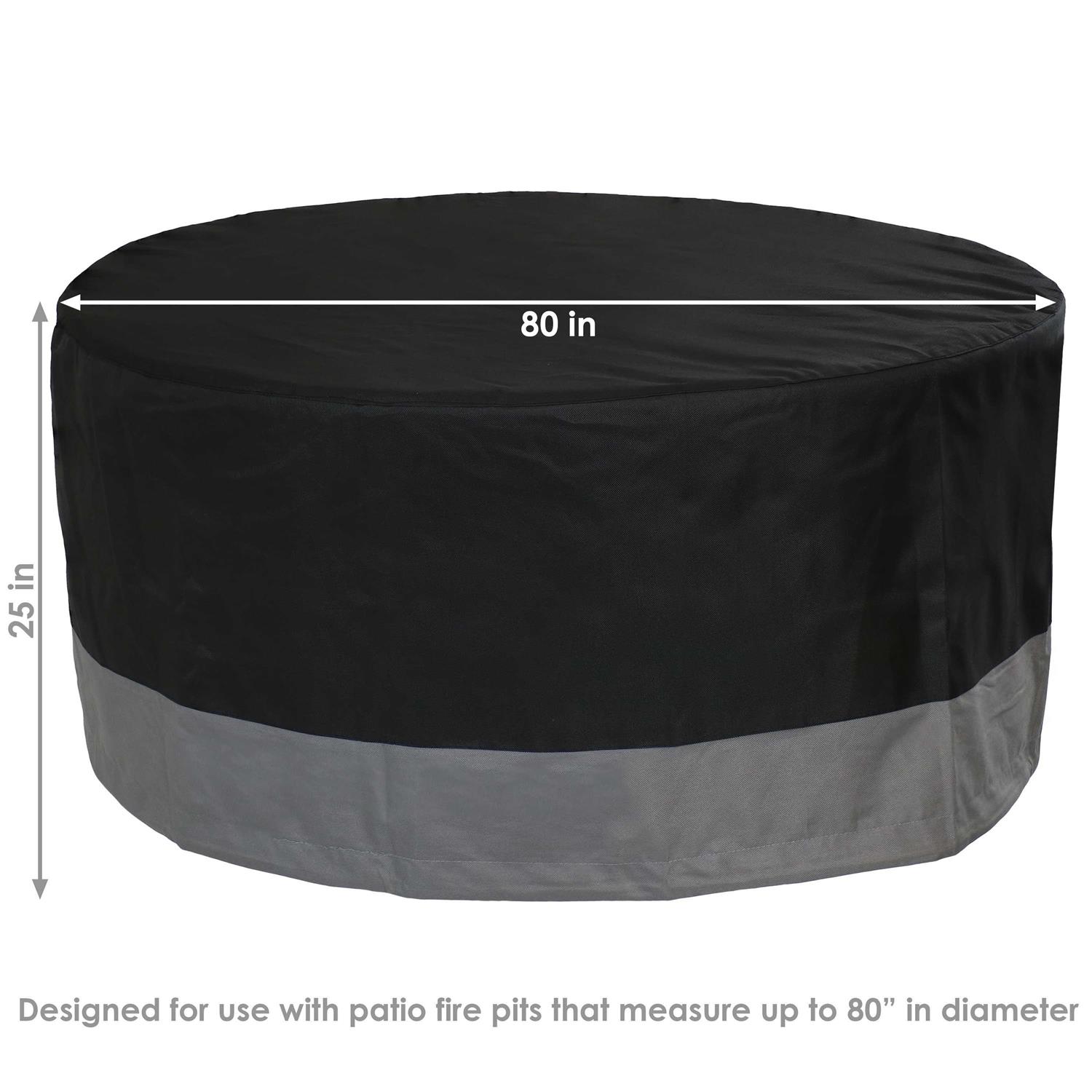 Sunnydaze Decor Outdoor Round Fire Pit Cover