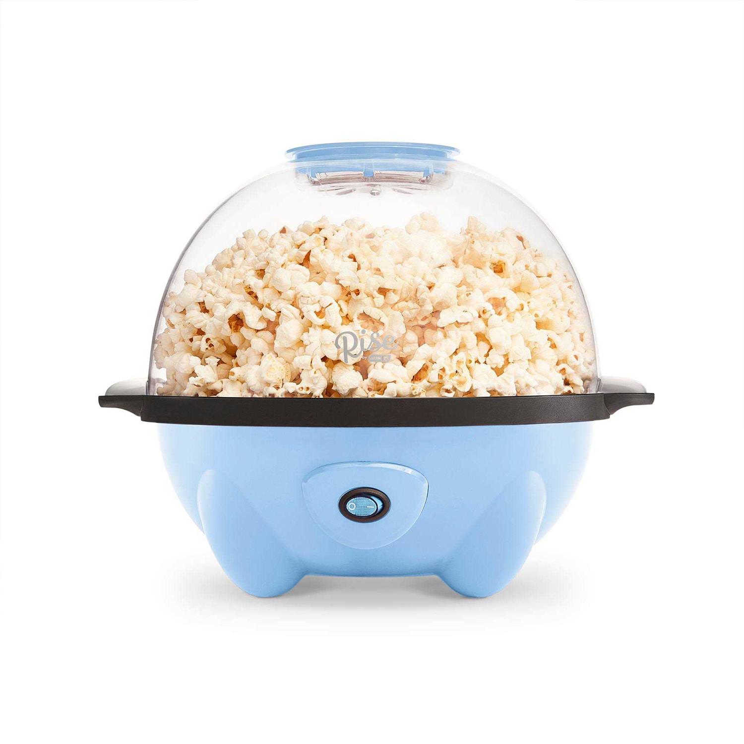 Rise by Dash 4.5 qt. Sky Blue Stirring Popcorn Popper RSP450GBSK04