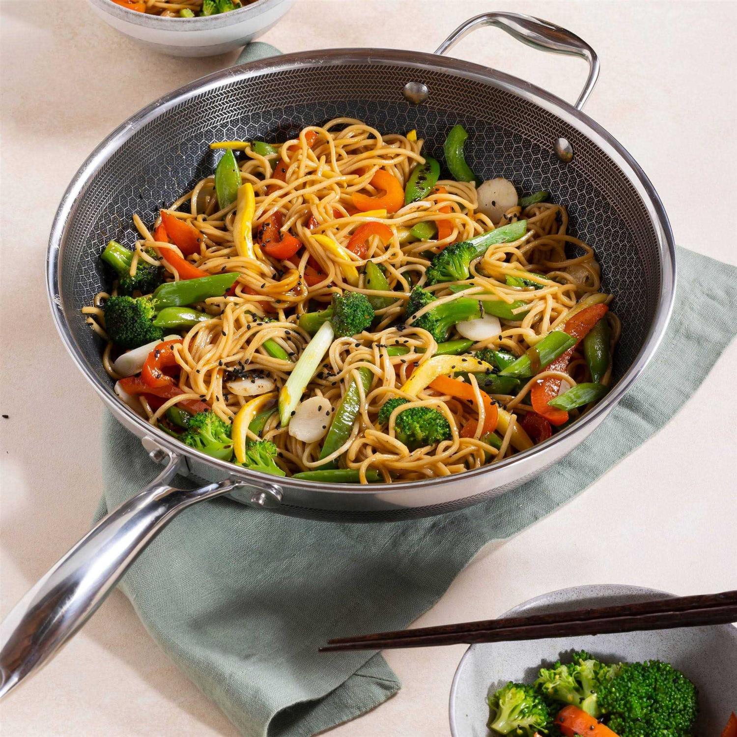 HexClad Cookware 12 Hybrid Wok