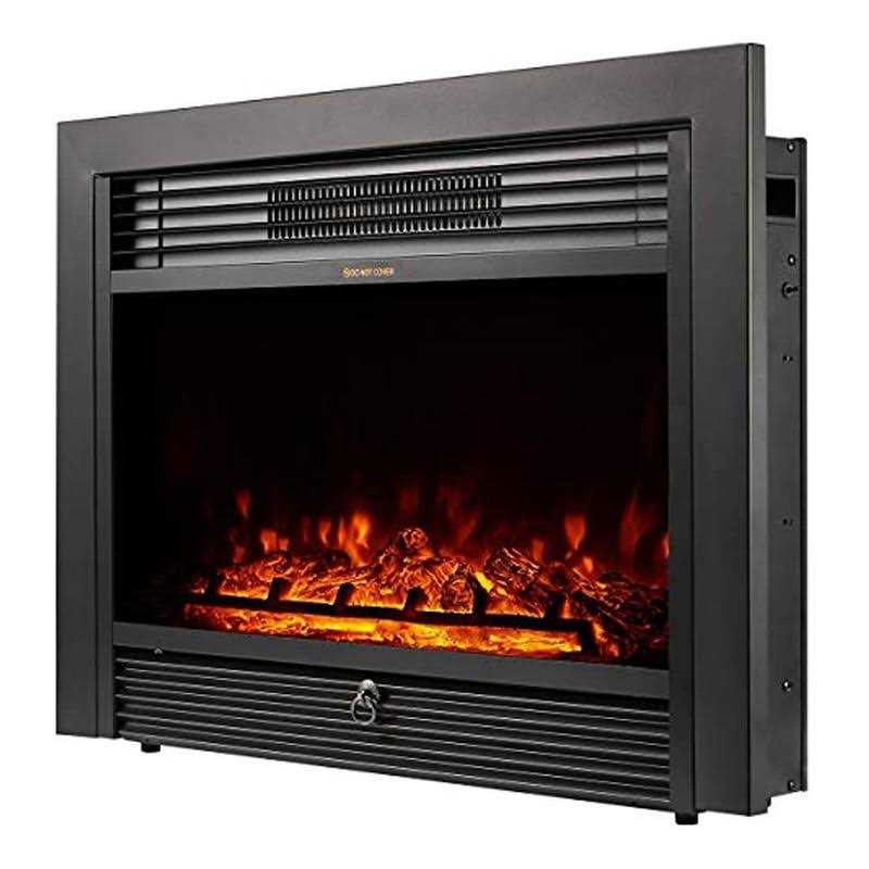 Yodolla 28.5 Electric Fireplace Insert with 3 Color Flames, Fireplace Heater with Remote Control and Timer
