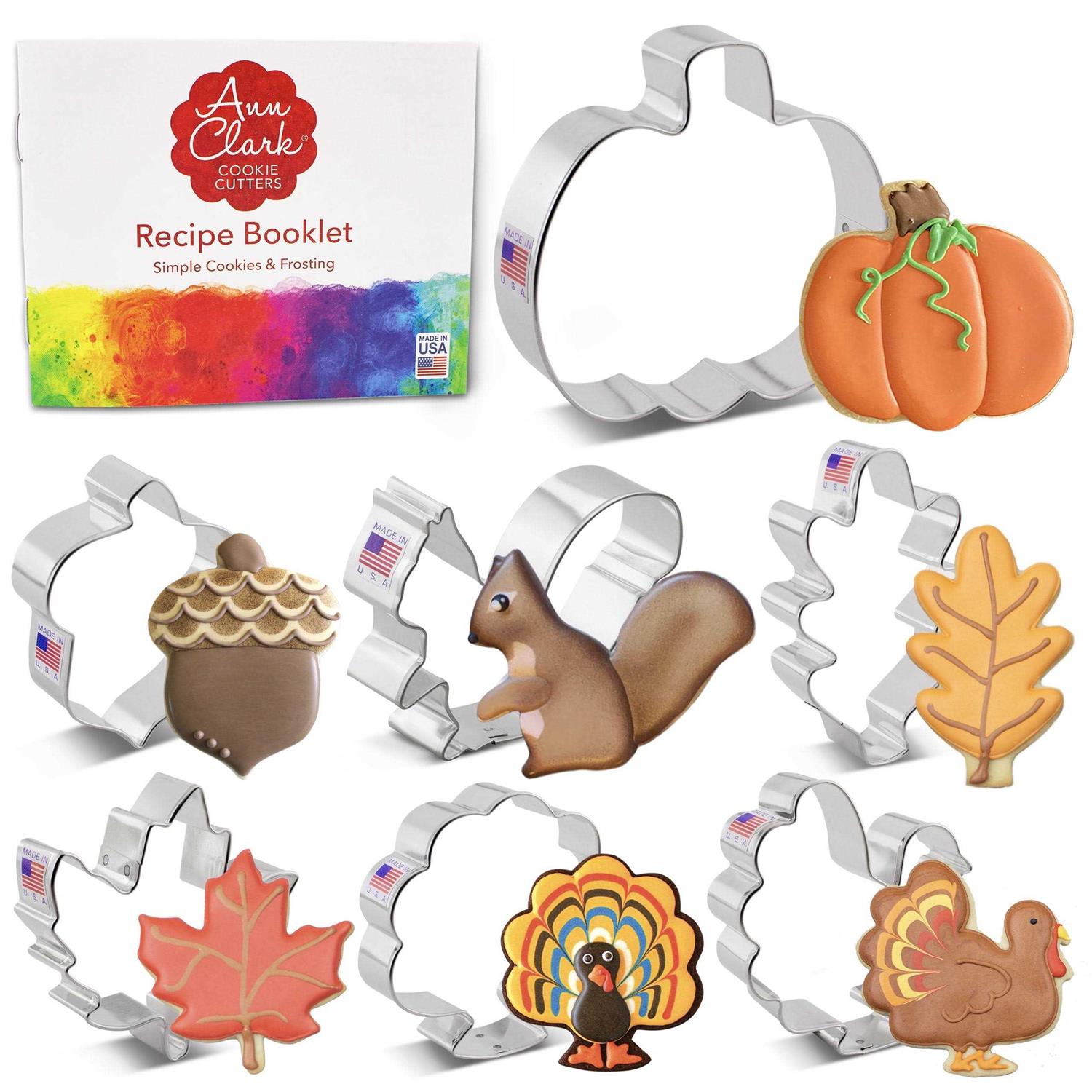 Ann Clark Fall and Thanksgiving Cookie Cutter Set