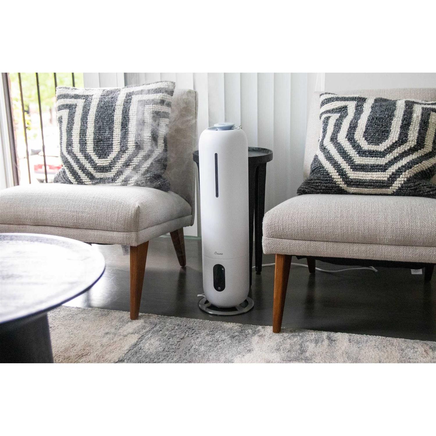 Crane 2 Gal. Tower Ultrasonic Cool Mist Humidifier with Remote