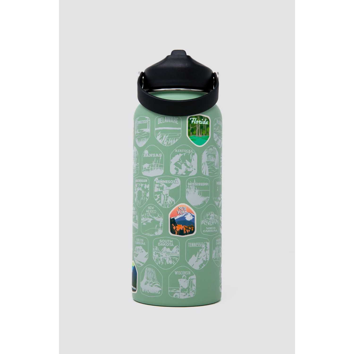 Wondery Fifty States Bucket List Travel Water Bottle