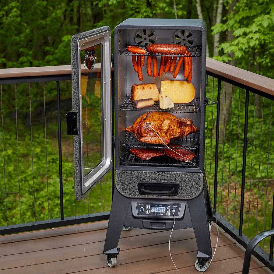 Pit Boss 3 Series Digital Electric Vertical Smoker in Silver Hammertone
