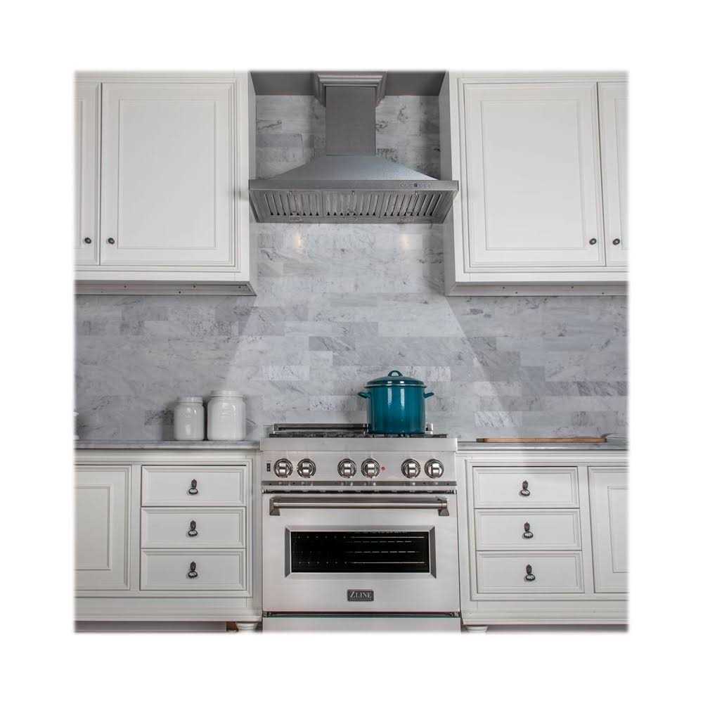 ZLINE Designer Series DuraSnow Stainless Steel Wall Mount Range Hood 8KBS-30