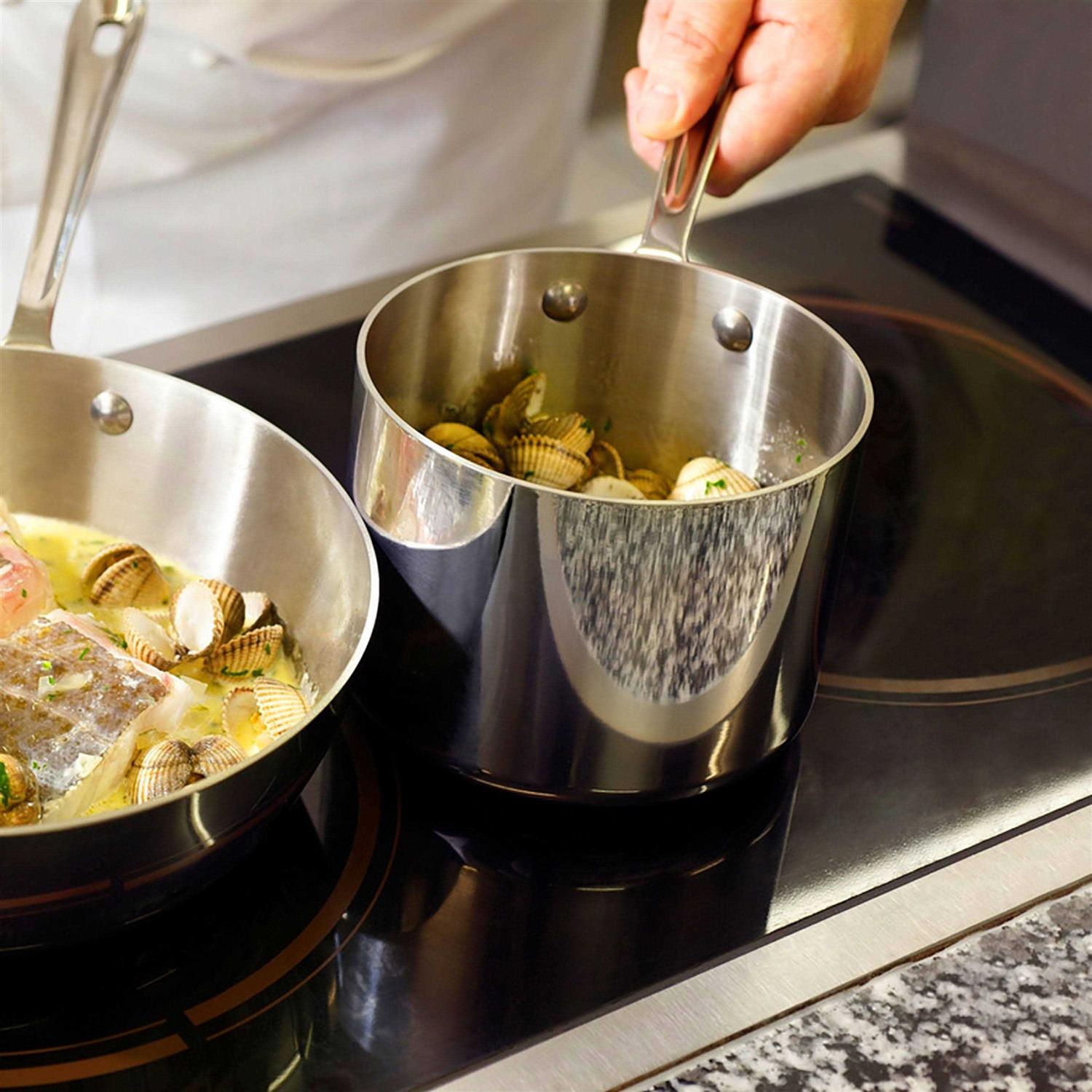 All-Clad Sauce Pan with Lid Stainless Steel 2 qt