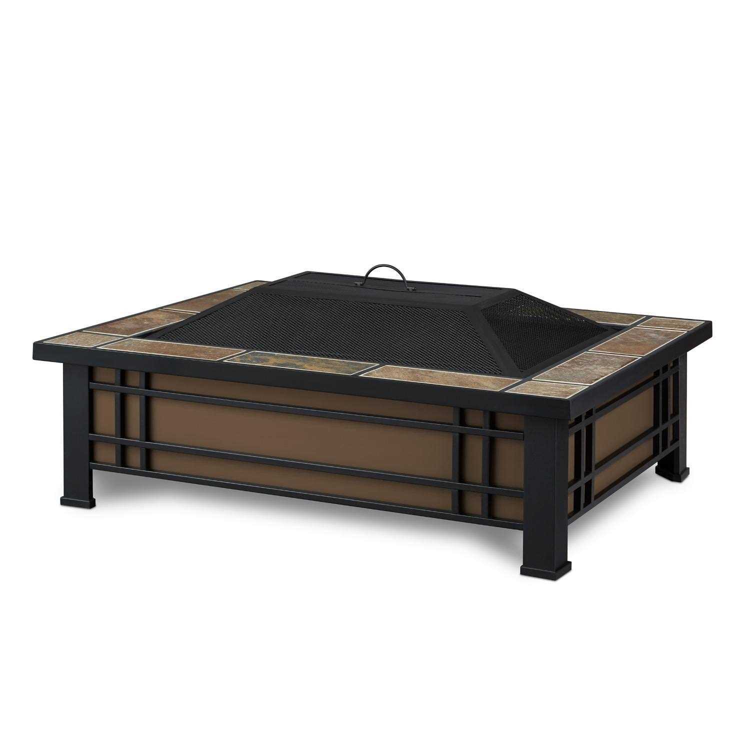 Lakeview Outdoor Designs Lakeview Woodlake 43 Rectangle Wood Burning Fire Pit SC-946-NST