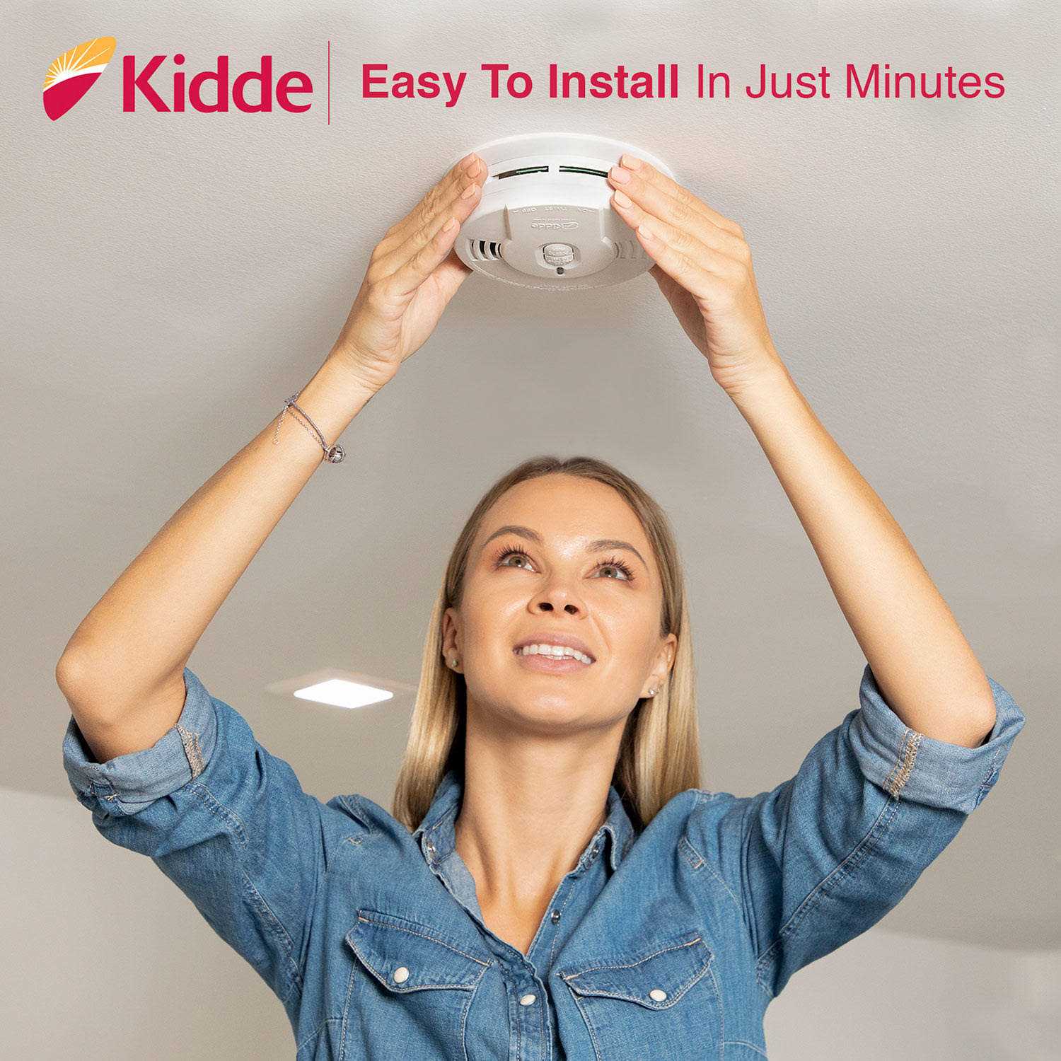 Kidde 10-Year Sealed Battery Smoke Detector & LED Light