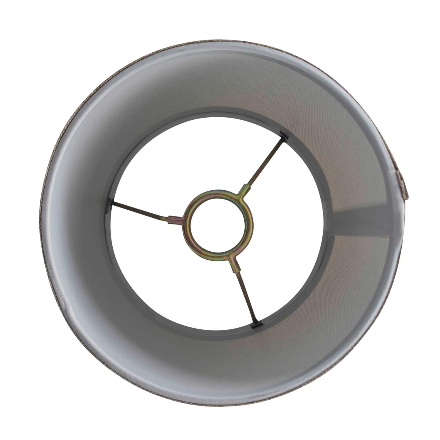 Mainstays Brown with Black Trim Empire Accent Lamp Shade