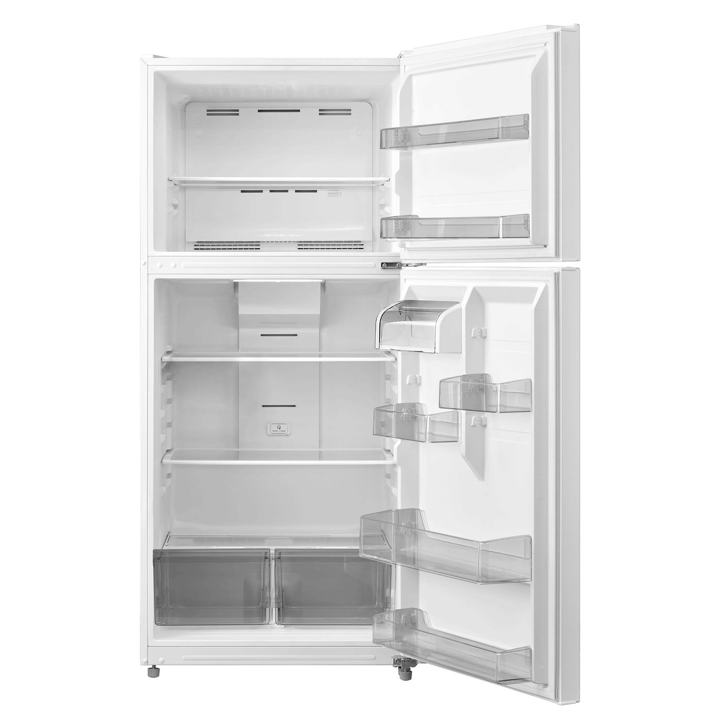 Midea Garage Ready 18.1-cu ft Top-Freezer Refrigerator ENERGY STAR MRT18D3BWW