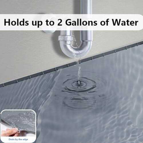 Under Sink Mat Kitchen Cabinet Tray Flexible Waterproof Silicone Made