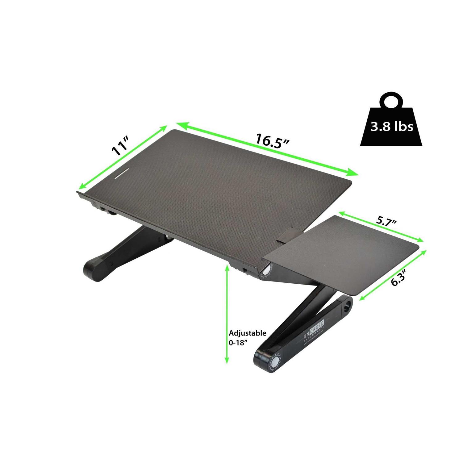 Uncaged Ergonomics WorkEZ Best Laptop Stand and Lap Desk