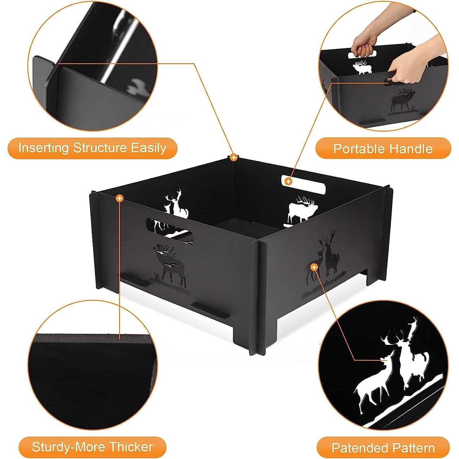 INNO STAGE Portable Plug Fire Pit Outdoor Camping