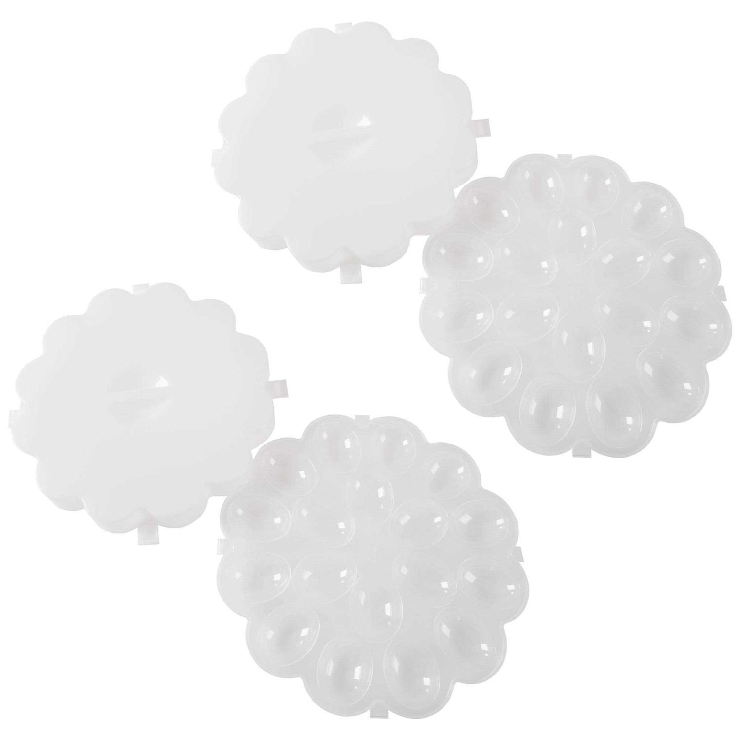 Chef Buddy Deviled Egg Trays with Snap-On Lids