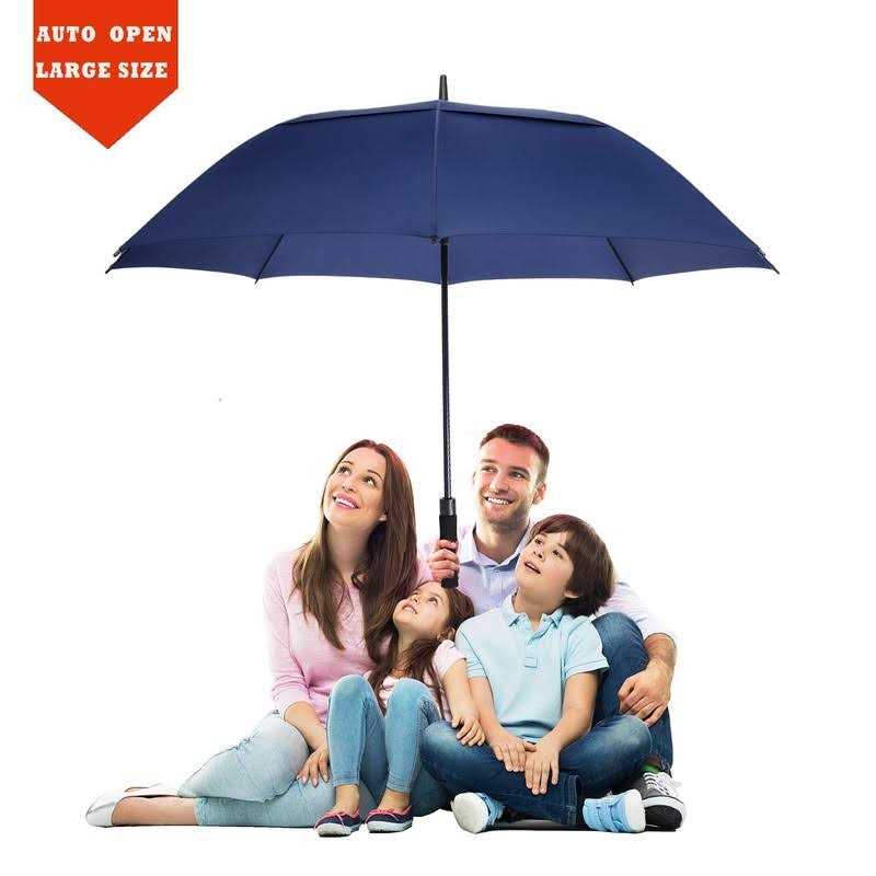 Baraida Golf Umbrella Large 62/68/72 Inch Extra Large Oversize Double Canopy Vented Windproof Waterproof Umbrella