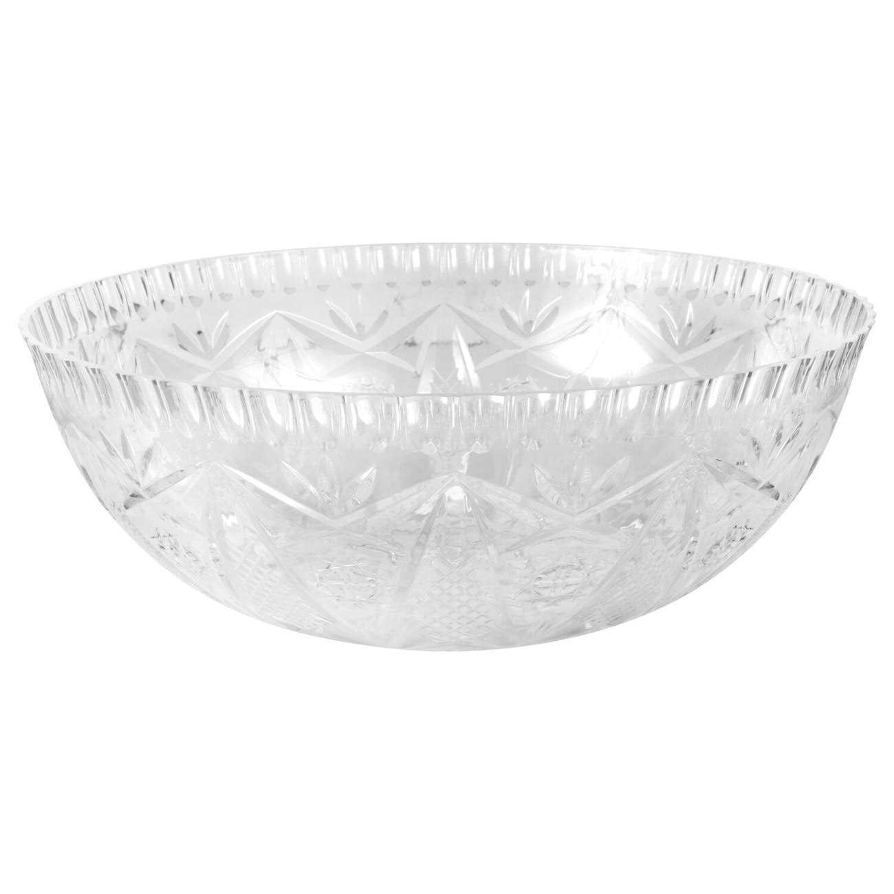 Caterer’s Corner Crystal Cut Plastic Punch Bowls
