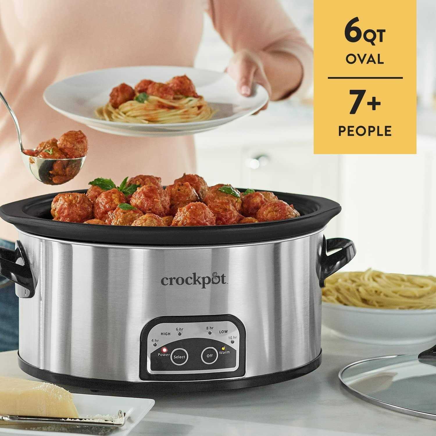 Crock-Pot 6 Quart Smart-Pot Programmable Slow Cooker with Easy Clean