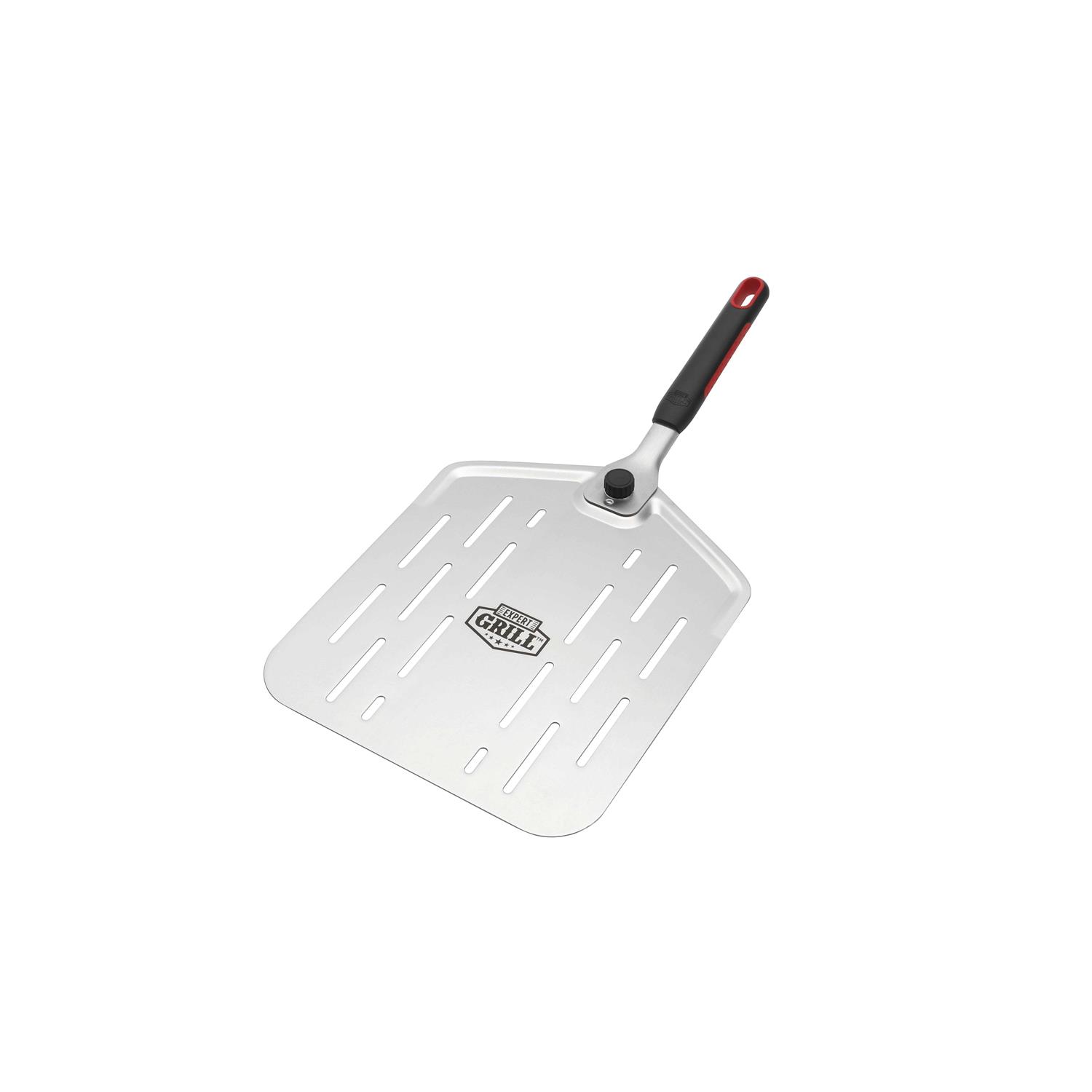 Expert Grill Stainless Steel Folding Pizza Peel with Rubber Handle