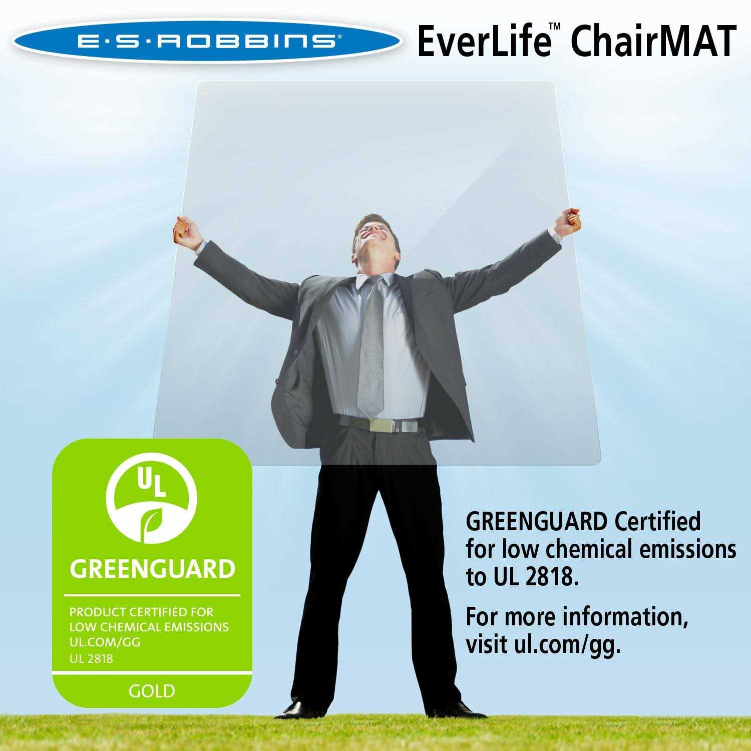 ES Robbins EverLife Chair Mat for Extra High Pile Carpet 124381