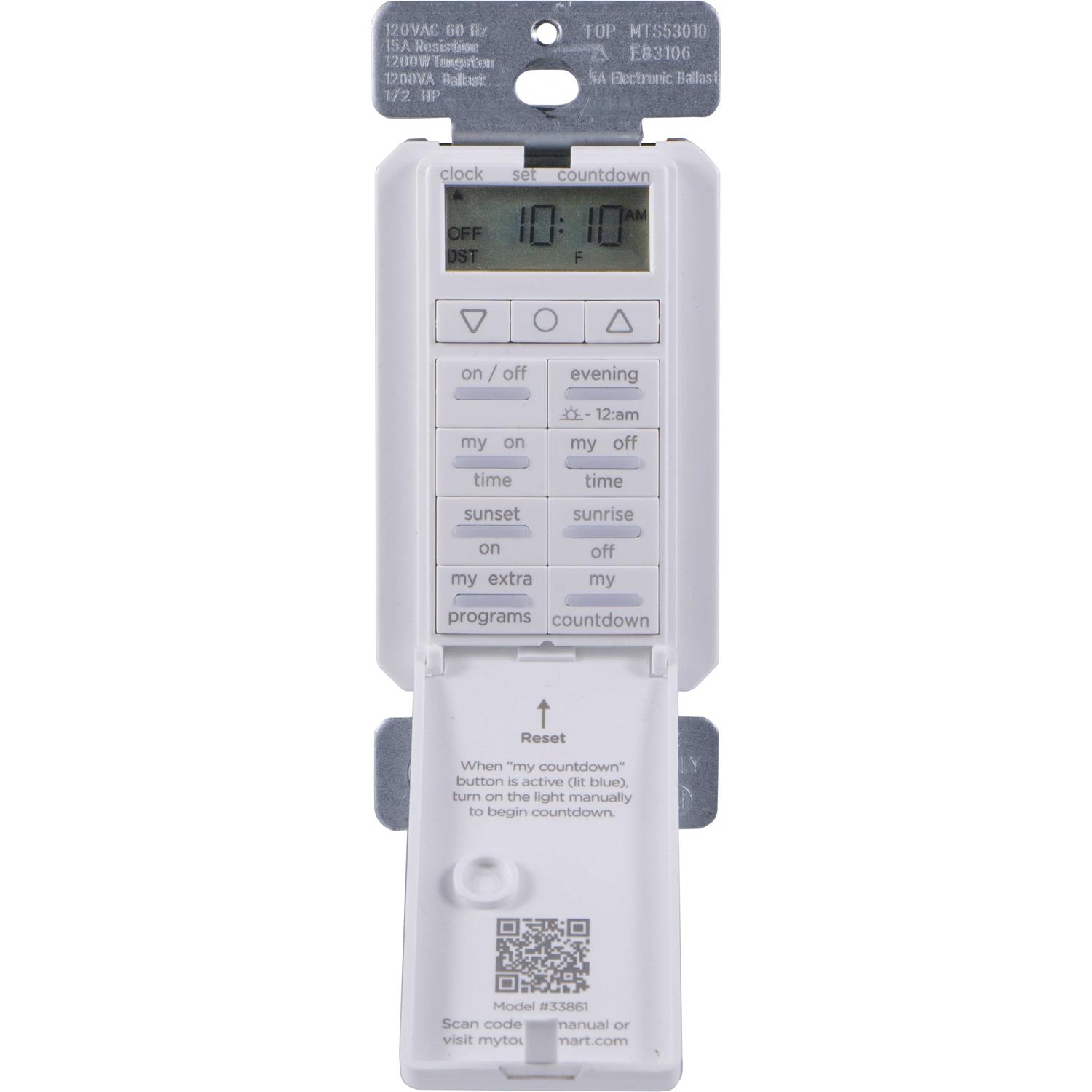 myTouchSmart All-In-One In-Wall Digital Countdown Timer 33861